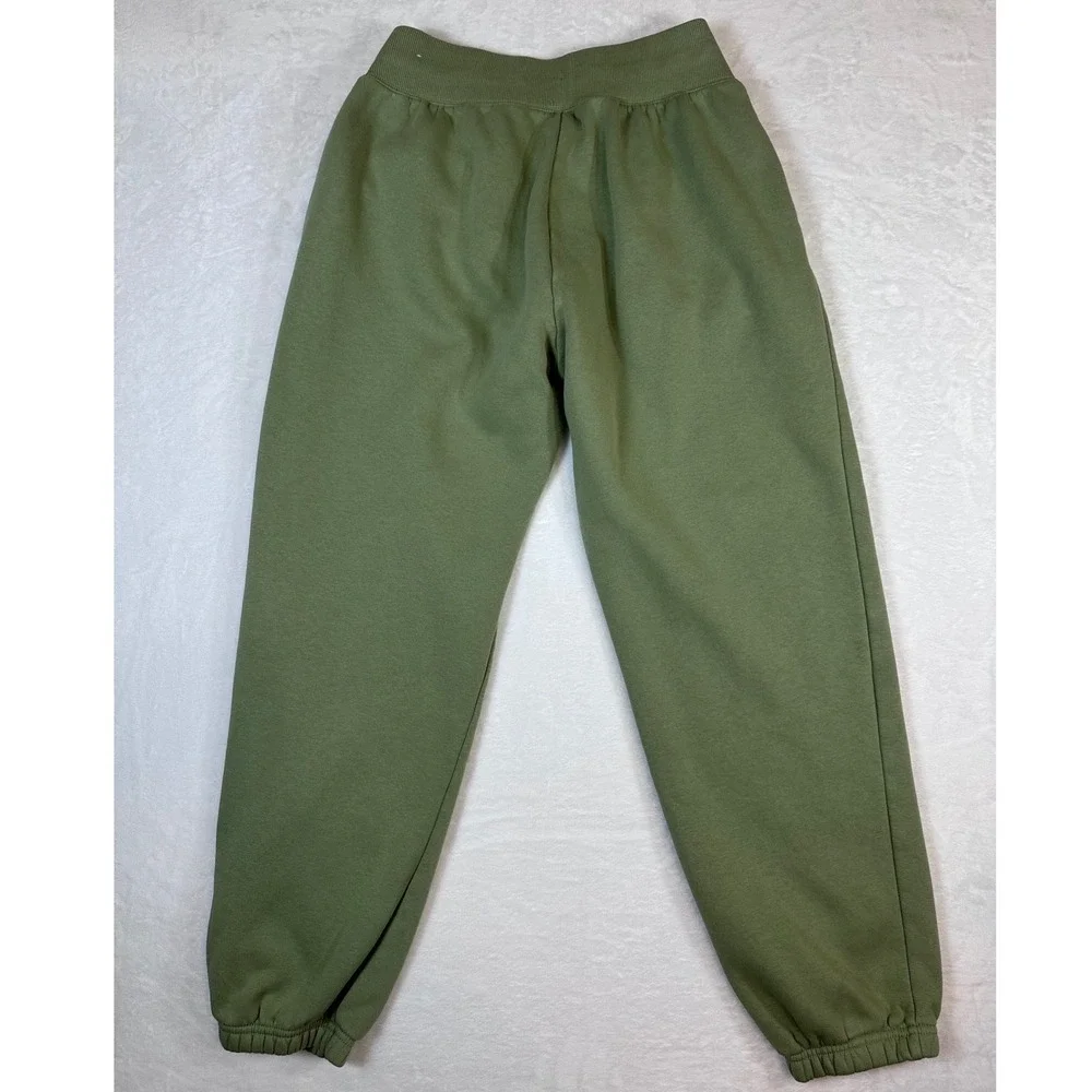 Nike Mens Sportswear Fleece Joggers Olive Green Sweatpants Medium Swoosh Logo